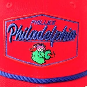 Philadelphia Phillies Phanatics Stretch Snapback Rope Hat Mesh Trucker Red NEW